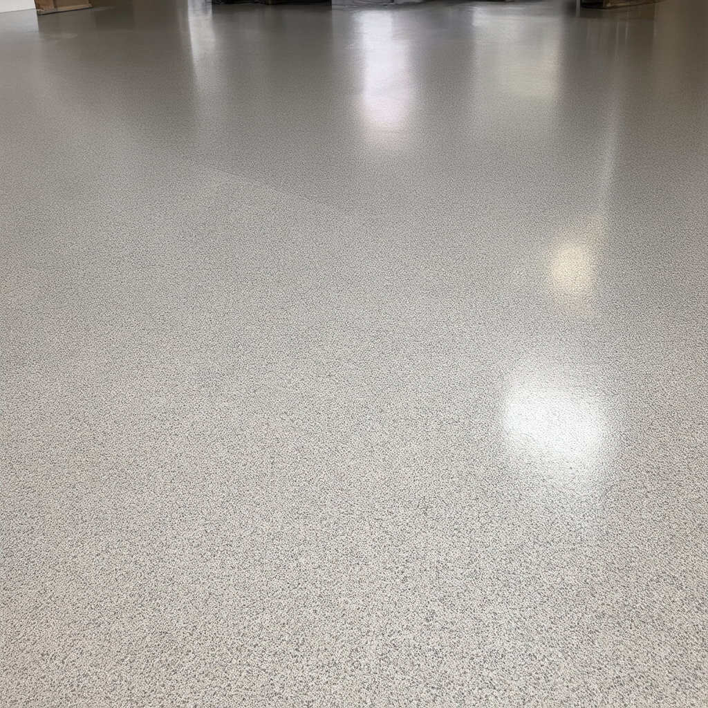 Subtle textured grey floor finish concept